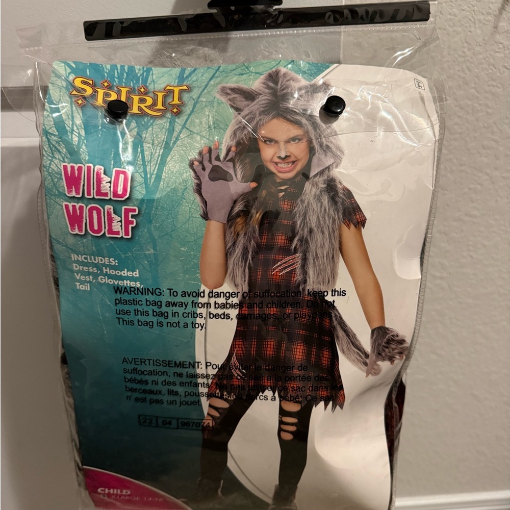 Spirit Wild Wolf Kids Costume - Red and Gray